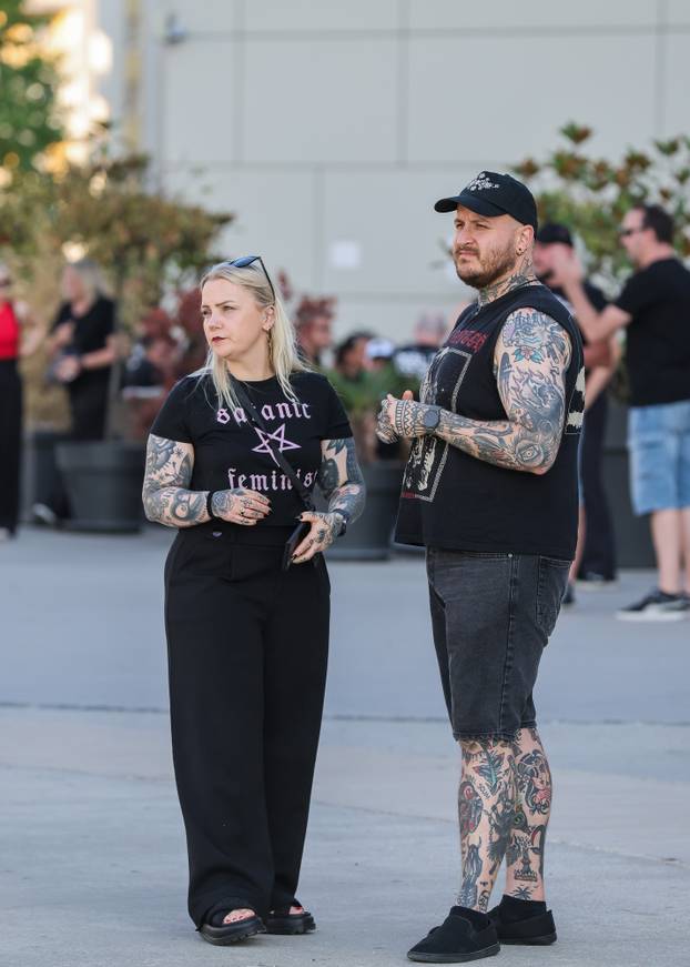 Zagreb: Atmosfera oko Arene uoci koncerta Marilyna Manson.