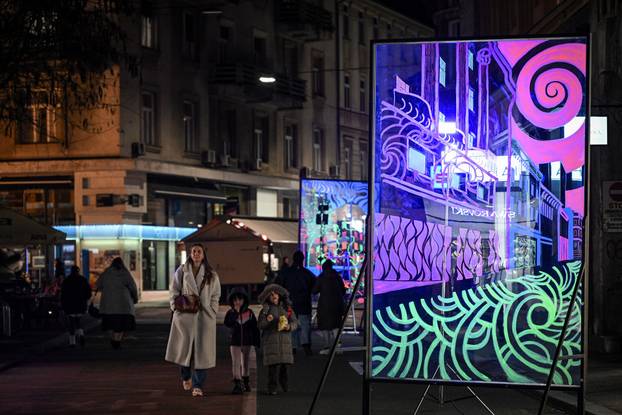 Pripreme za Festival svjetla u Zagrebu