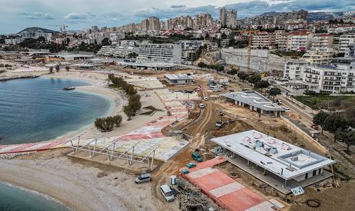 FOTO Pogledajte Žnjan iz zraka: Radovi na plaži pri samom kraju