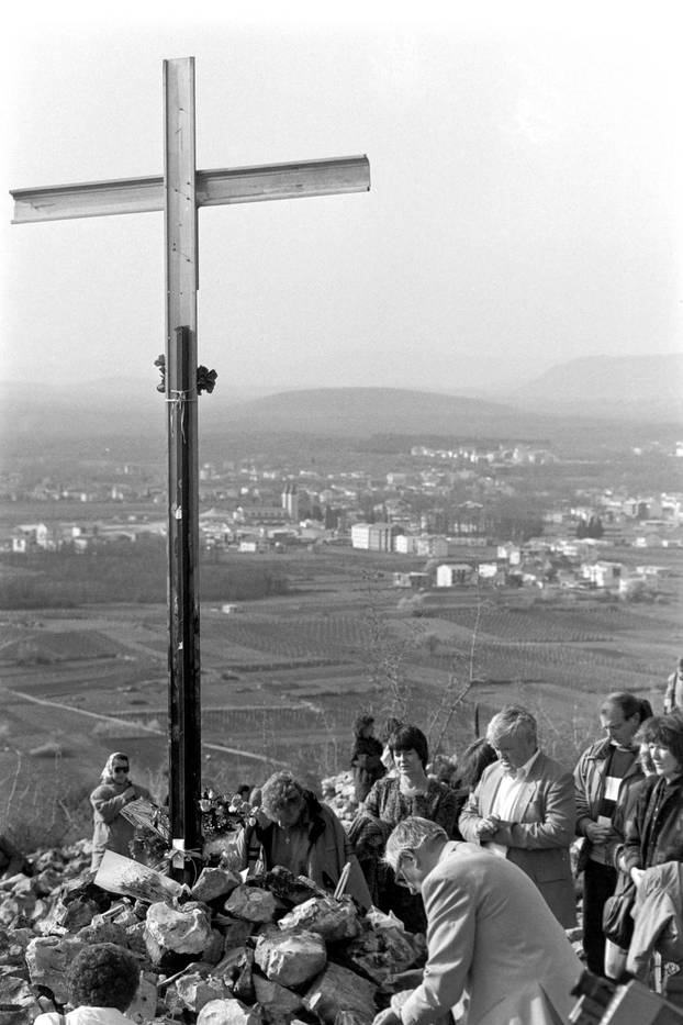 Podbrdo, mjesto ukazanja Gospe u Međugorju, 27.1.1991.