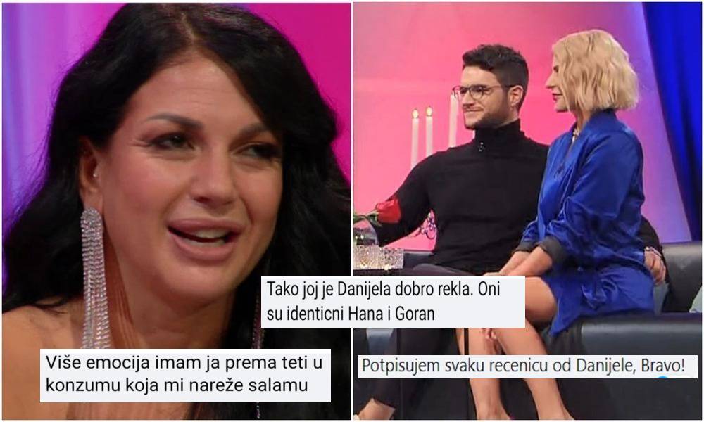 Danijela optužila 'Savršenog' i Stankicu da glume, a slaže se i publika: 'Isti su Goran i Hana!'