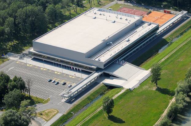 Varaždin: Pogled na grad Varaždin iz zraka