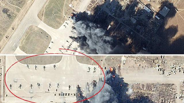 A jeste ih parkirali... Ukrajinci lako uništili ruske helikoptere, objavljene satelitske snimke