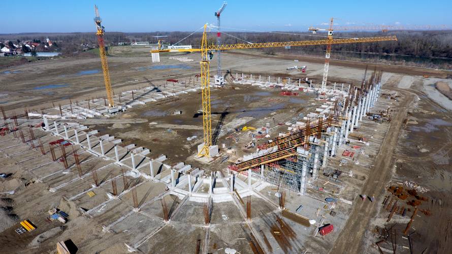 Tko će dočekati? Novi stadion Osijeka nazire se iz zraka...
