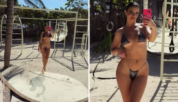 FOTO Ivana Knoll uživala u snježnoj Švicarskoj: Zapalila atmosferu pa uskočila u bazen