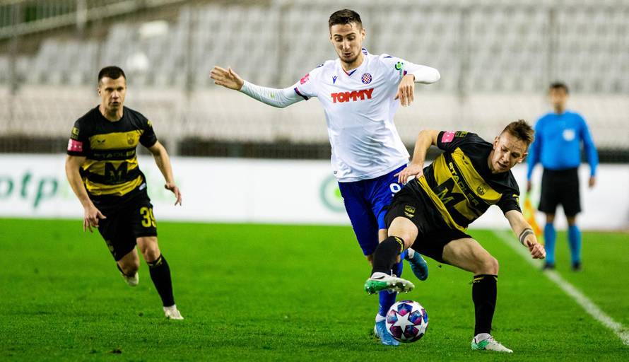 U utakmici 11. kola Prve HNL-a nogometaši Hajduka i Osijeka odigrali su 1-1