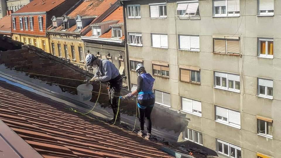 Dame sa zagrebačkih krovova: One skidaju divovske dimnjake