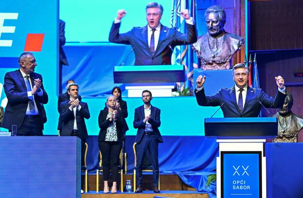 Zagreb: Govor Andreja Plenkovića na 20. Općem saboru HDZ-a u KD Vatroslav Lisinski