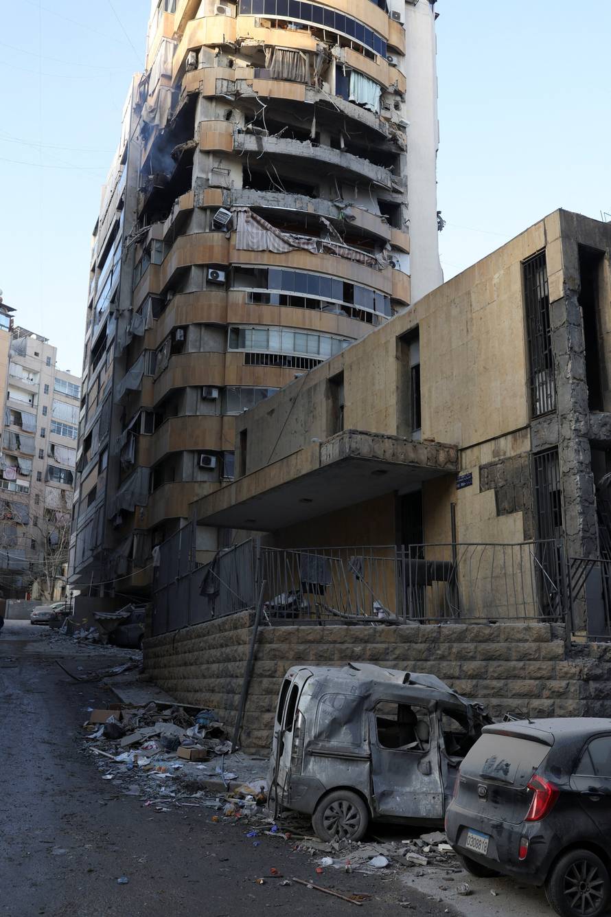 Aftermath of an Israeli strike, in Beirut