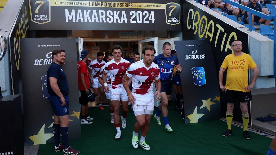 Makarska: Andrej Plenković nazočio utakmici Europskog prvenstva u ragbiju između Hrvatske i Gruzije