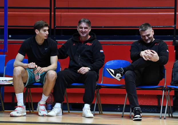 Zagreb: Trening ko&scaron;arka&scaron;ke reprezentacije uo&ccaron;i kvalifikacijske utakmice za SP protiv &Scaron;vedske