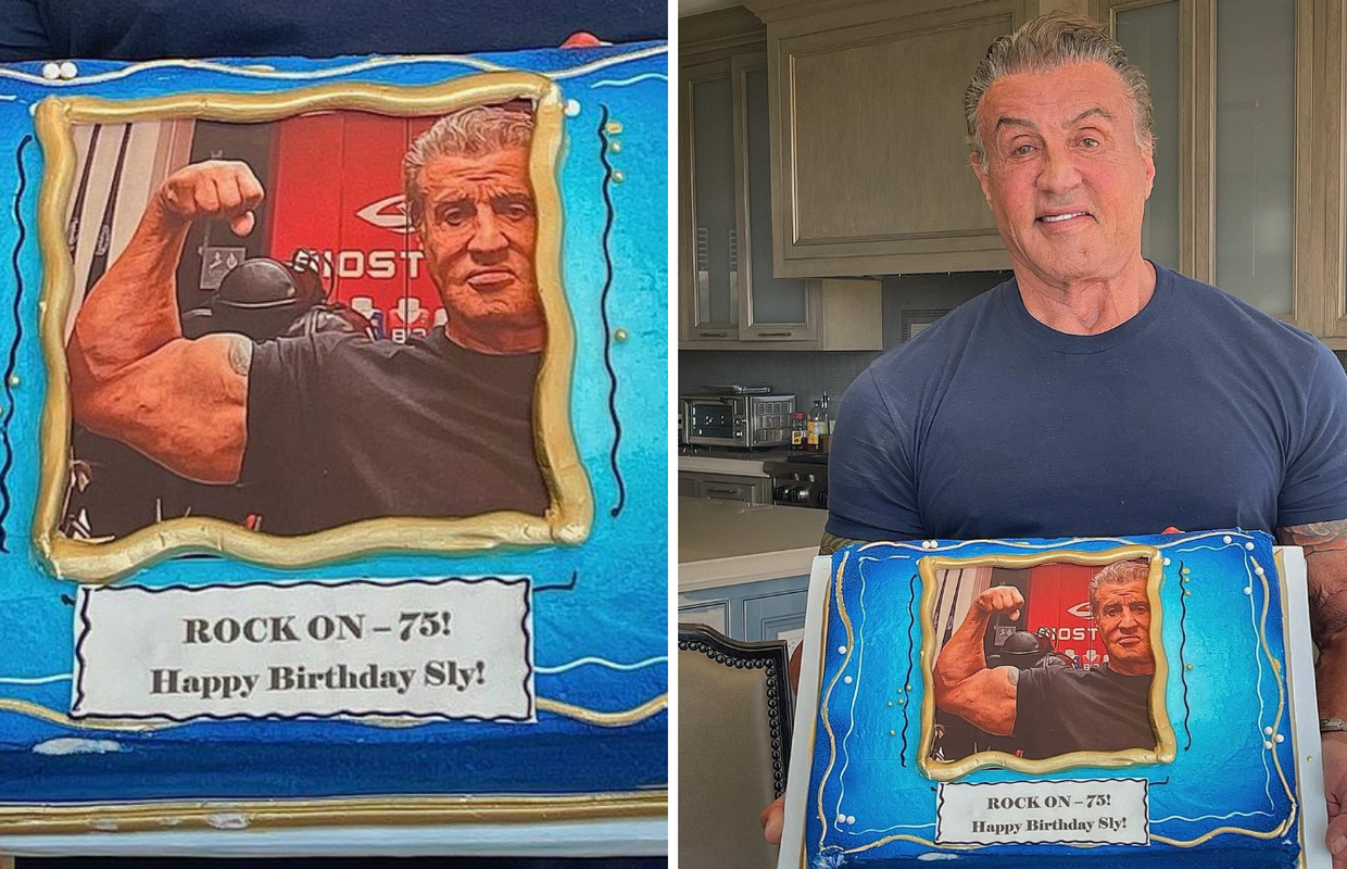 Stallone pokazao tortu koju je dobio u teretani: 'Stvarno sam zahvalan na ljudima koje imam'