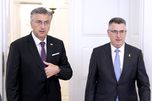 Zagreb: Plenkovic primio ministra vanjskih poslova Drzave Izrael Gideona Moshea Sa'ara