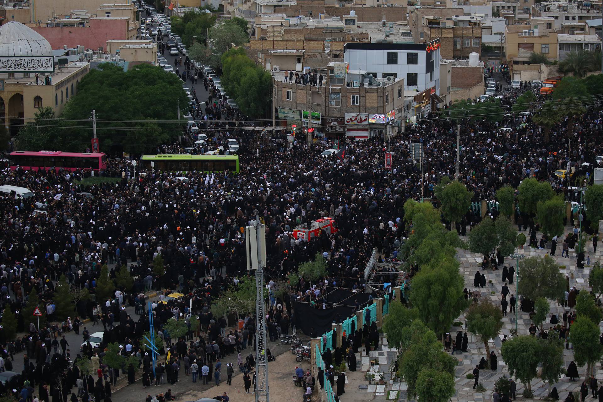 Iran's President Raisi funeral procession