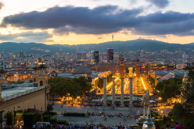 View of the center Barcelona