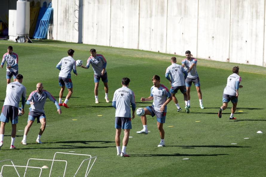 Rijeka: Trening hrvatske nogometne reprezentacije na Rujevici