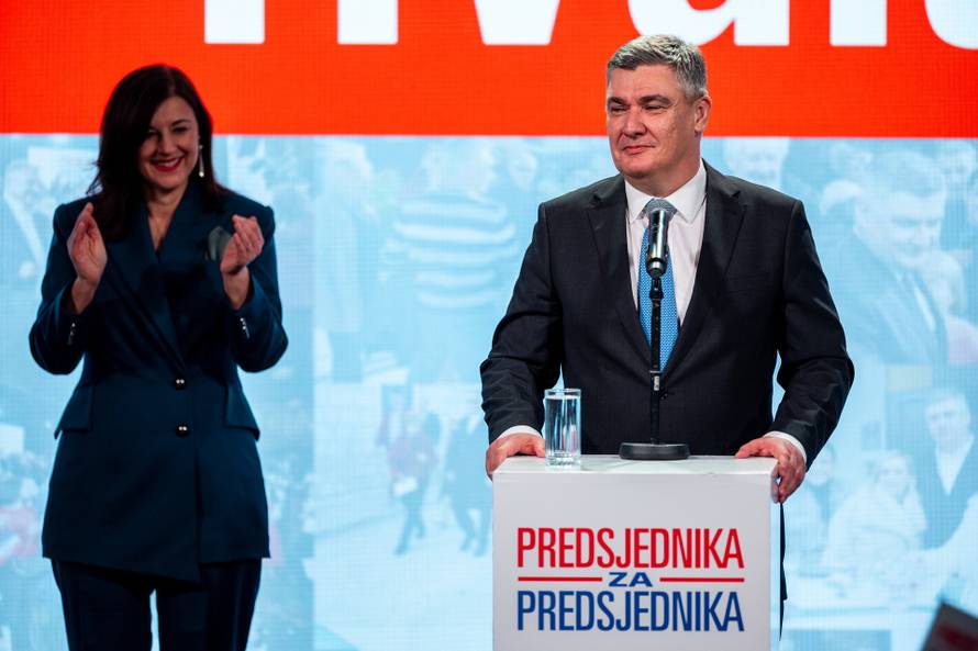 Zagreb: Zoran Milanović pobijedio na predsjedničkim izborima