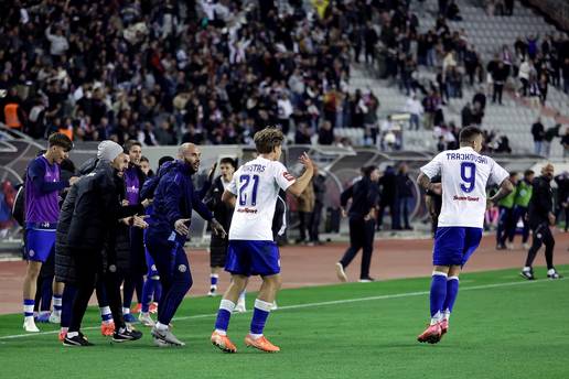 Hajduk - Lokomotiva 1-1: 'Bili' u 98. iščupali bod. Eurogol Frana Karačića poništio je Trajkovski