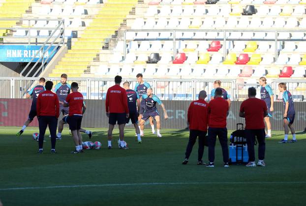 Rijeka: Trening Hrvstake nogometne reprezentacije