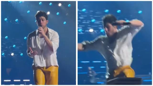 VIDEO Nick Jonas na koncertu propao kroz rupu na pozornici: 'Netko će dobiti otkaz zbog tog'