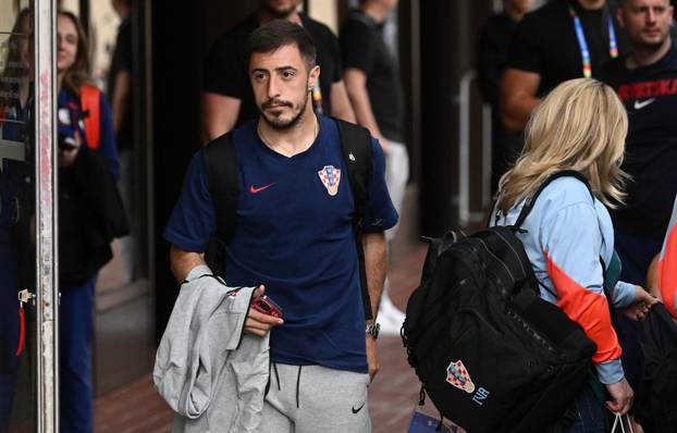 Leipzig: Dolazak hrvatske nogometne reprezentacije u hotel uoči nadolazeće utakmice s Italijom