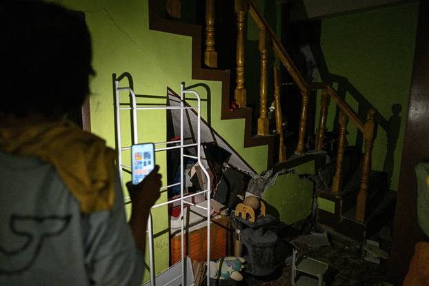 Aftermath of earthquake in southern Philippines