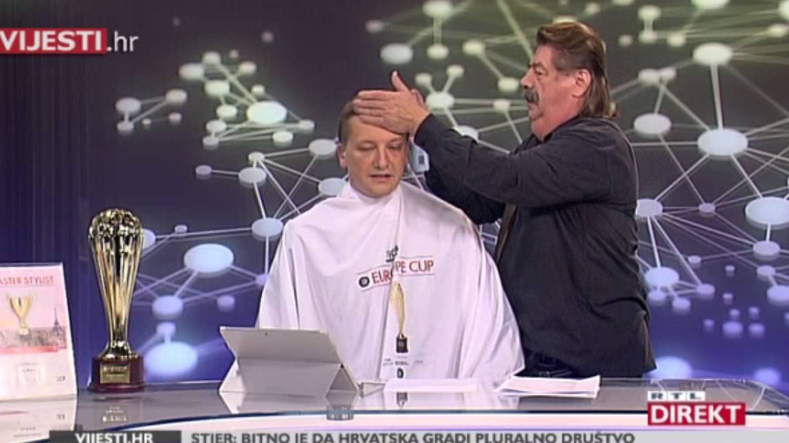 RTL frizeraj: Tomislav Jelinčić ostao bez kose usred emisije