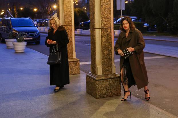 Zagreb: Dolazak uzvanika na svadbu Marijana Kustića i Nike Perenčević