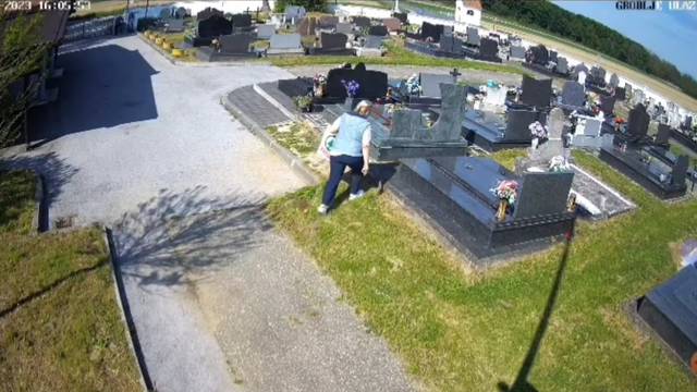 VIDEO S groblja u Međimurju krali cvijeće i svijeće, lopove ulovili pomoću videonadzora