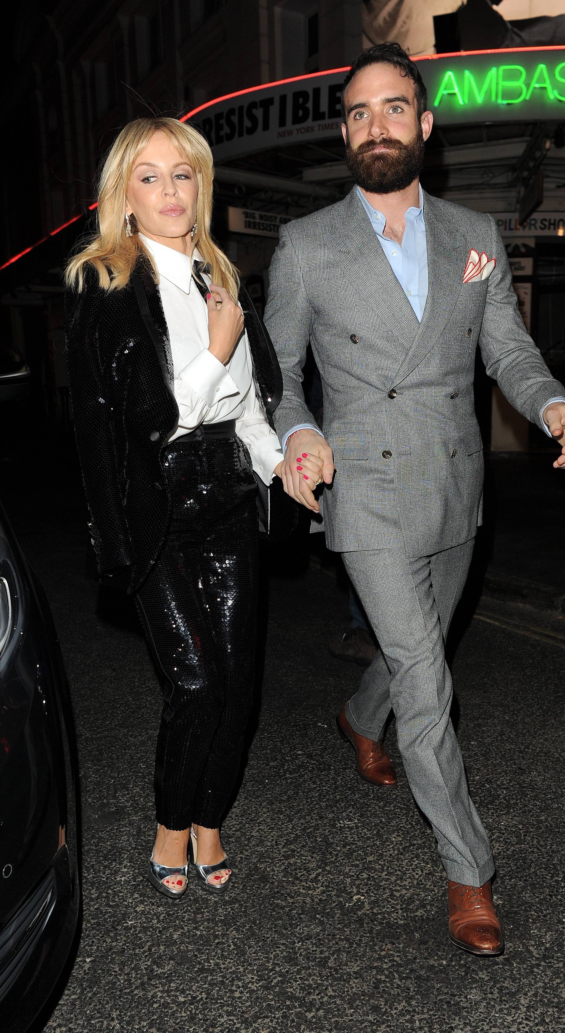 Celebrities Arrive At The Ivy In London For The Kylie Minogue Gig