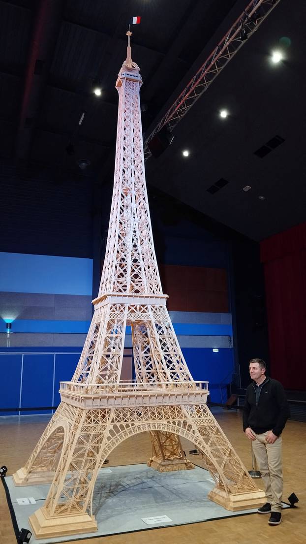 Frenchman who made the tallest matchstick Eiffel Tower celebrates as record refusal reversed