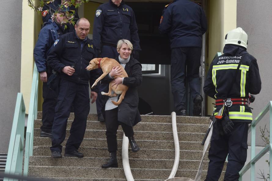 Iz plamtećeg stana spašavali majku, dvoje djece i ljubimce