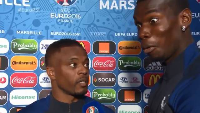 Evra i Pogba uzeli mikrofon u prijenosu uživo i počeli show