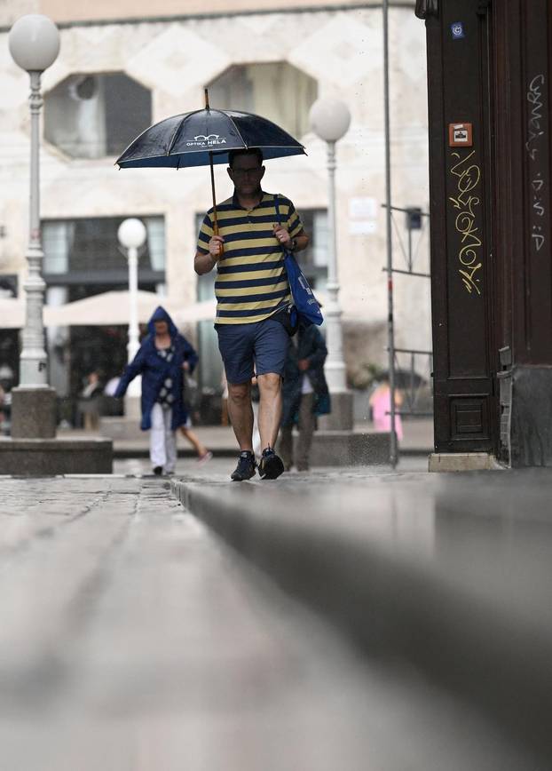 Ljetna kiša u Zagrebu