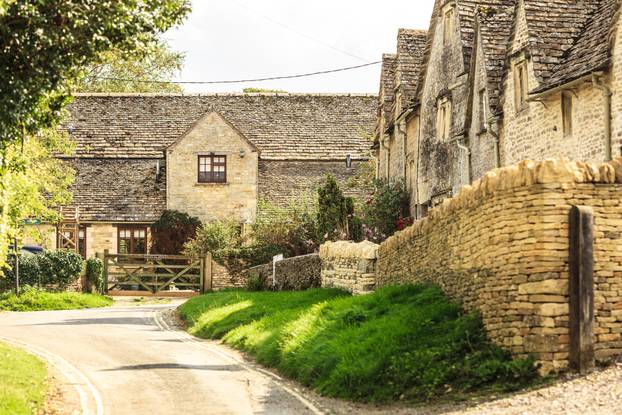 Bibury village on September 21, 2014 in England, UK.