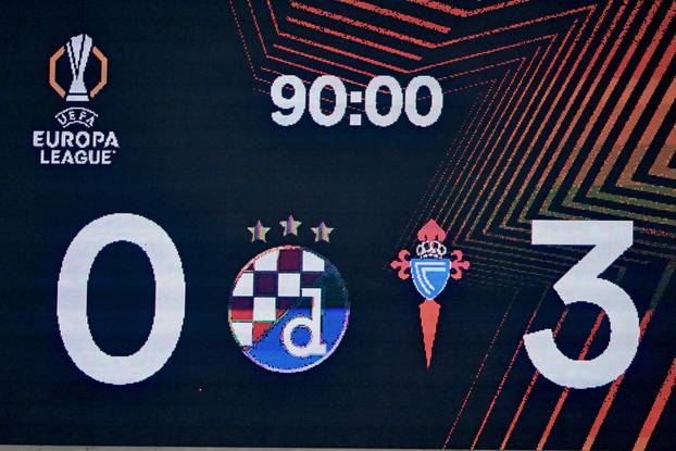 Zagreb: UEFA Europska liga, grupna faza, 4. kolo, GNK Dinamo - Celta Vigo