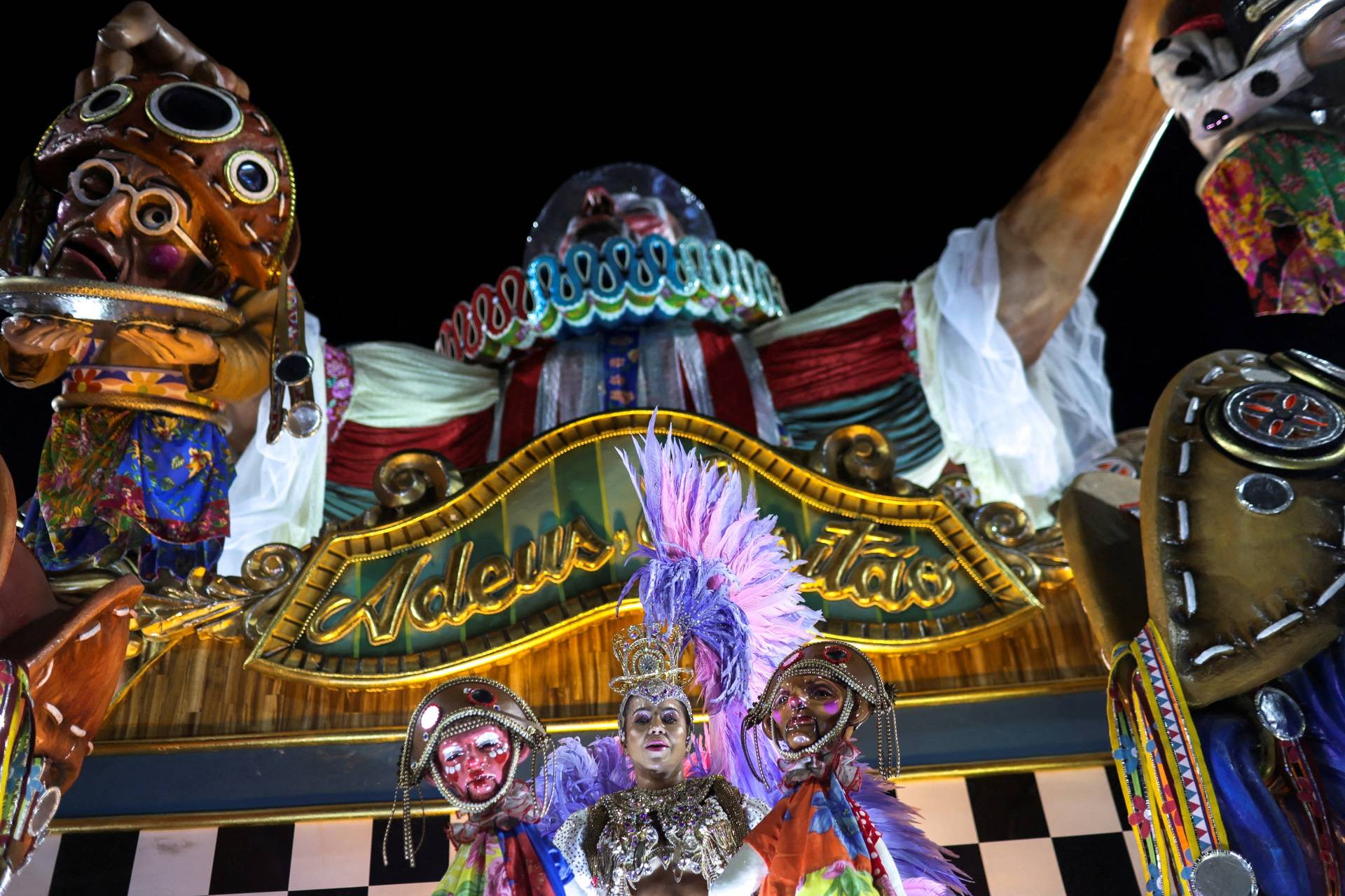 Carnival magic descends on Rio as second night of elite samba schools lights up the Sambadrome, in Rio de Janeiro