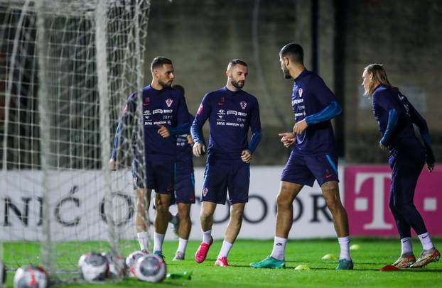 Zagreb: Trening nogometne reprezentacije na terenu Hitrec Kacijan