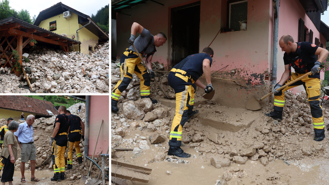 FOTO Odron zatrpao kuće nakon obilnih kiša u Sloveniji, morali su evakuirati ljude iz sela