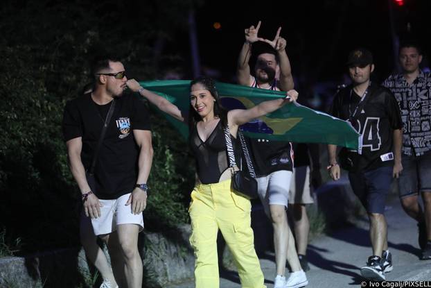 Split: Dolazak partijanera na drugu večer Ultra Europe festivala 2025.