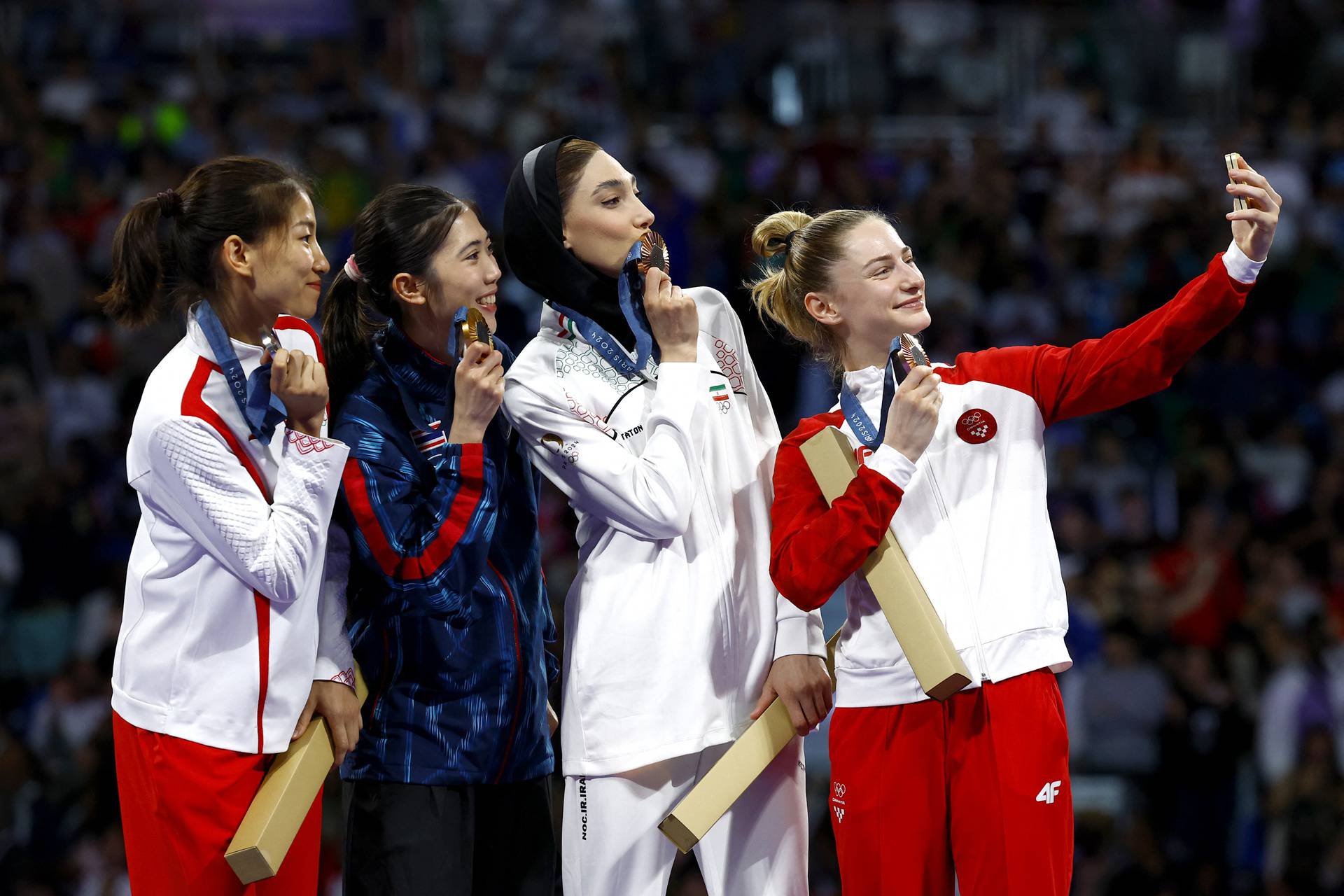 Taekwondo - Women -49kg Victory Ceremony