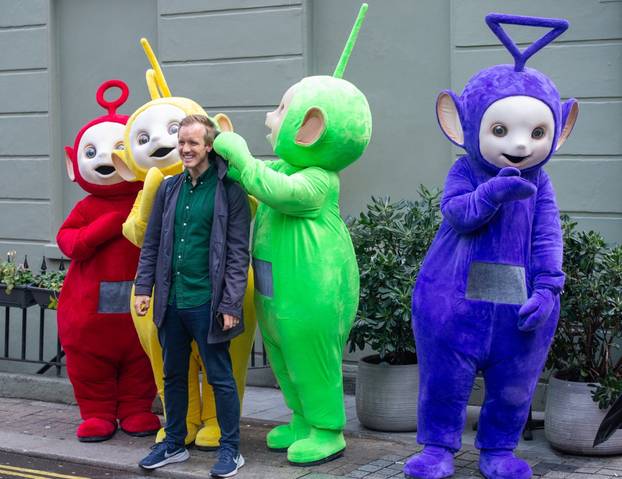 *EXCLUSIVE* The Teletubbies have landed, the aliens invade the soho pop shop in Central London