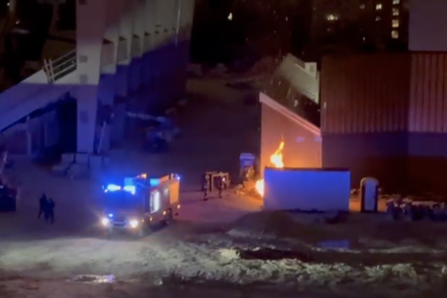 Vatrogasci ugasili po&zcaron;ar na gradili&scaron;tu Kranj&ccaron;evi&cacute;a