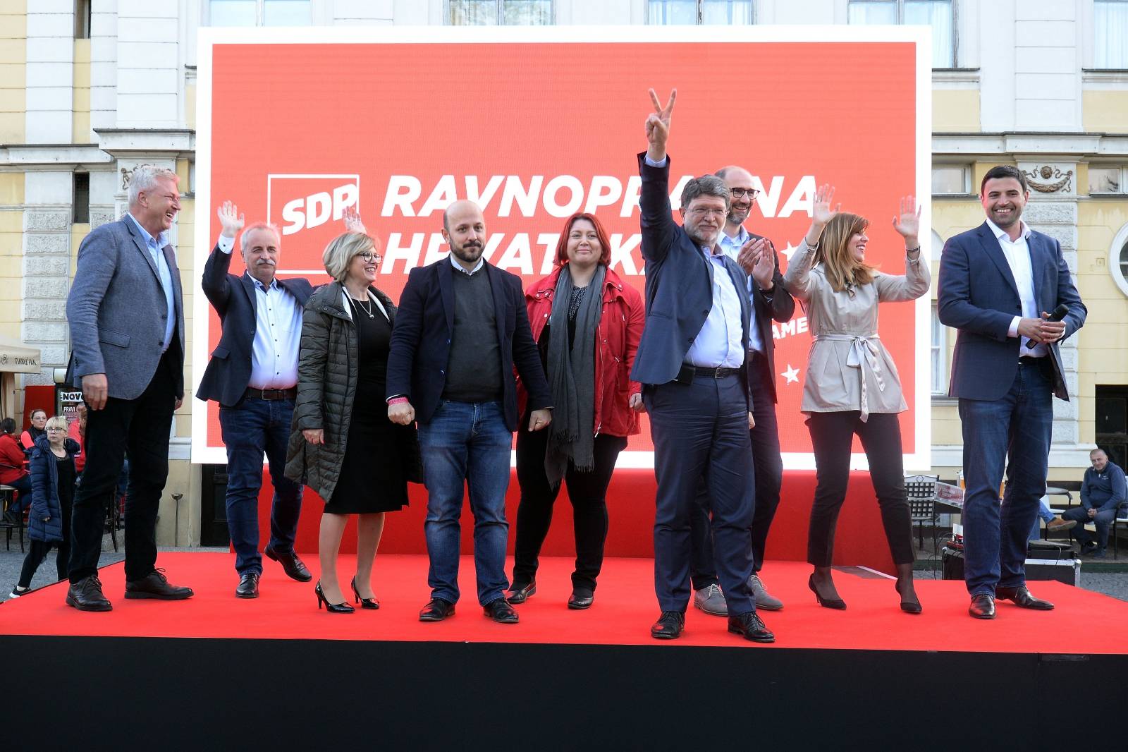 VaraÅ¾din: Predizborni skup SDP-a na KazaliÅ¡nom trgu