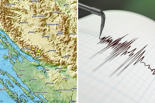 Snažan potres u Dalmaciji od 4.8 po Richteru: 'Svi smo izašli iz kuće'. Osjetio se u BiH, Italiji