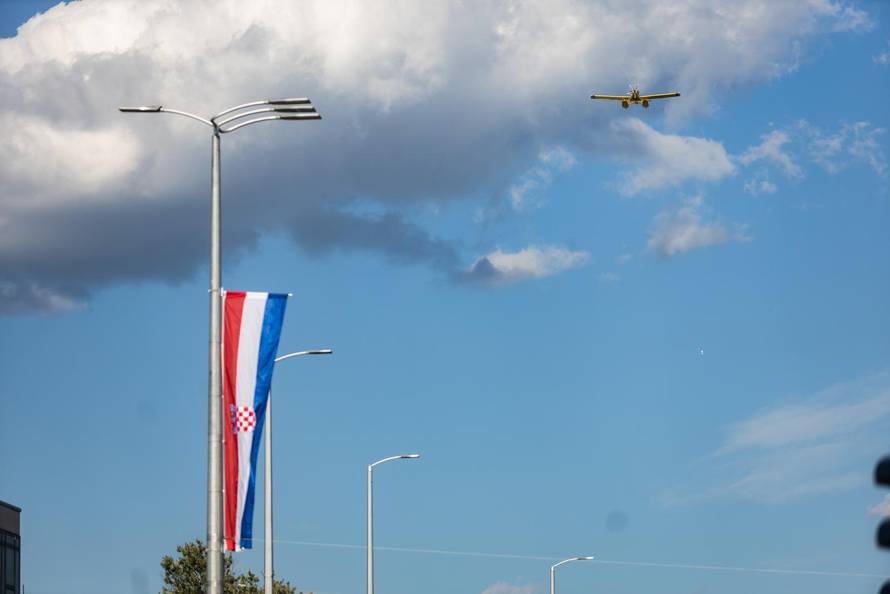 Zagreb: Generalna proba svečanog vojnog mimohoda - zračne snage 