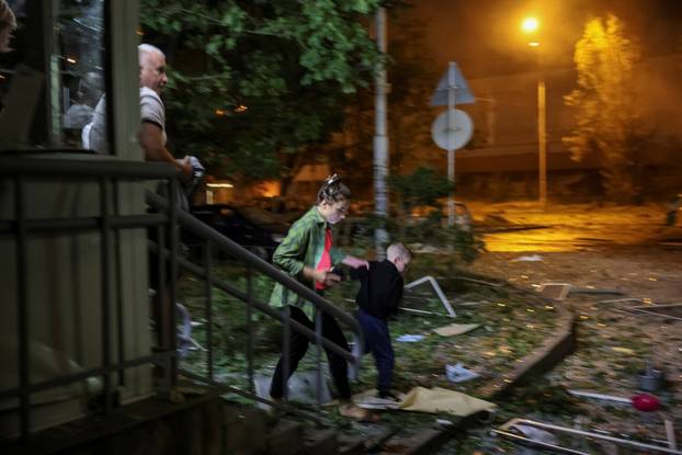 Russian missile strike in Kyiv region