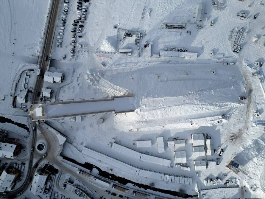 Snowfall in Livigno ahead of the Milano Cortina Winter Olympic Games 2026