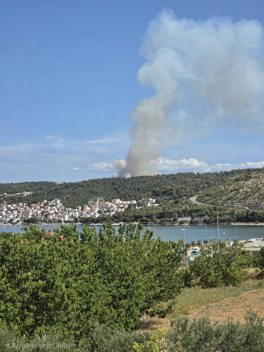 FOTO Opet gori na Čiovu: 'Požar se aktivirao na starom mjestu'