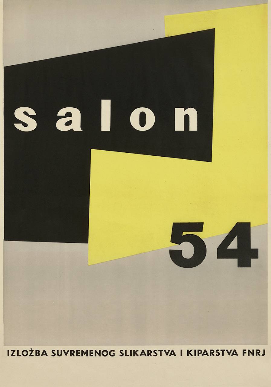 Ivan Picelj, Salon 54 - Izložba suvremenog slikarstva i kiparstva FNRJ, 1954. (Kabinet grafike HAZU)